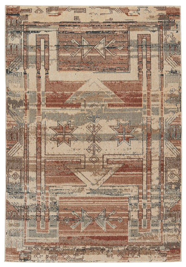 Jaipur Living Vibe by Jaipur Living Ankita Tribal Geometric Distressed Polypropylene Indoor Rug 7'8" x 10' RUG152668