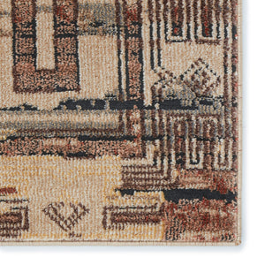 Jaipur Living Vibe by Jaipur Living Ankita Tribal Geometric Distressed Polypropylene Indoor Rug 7'8" x 10' RUG152668