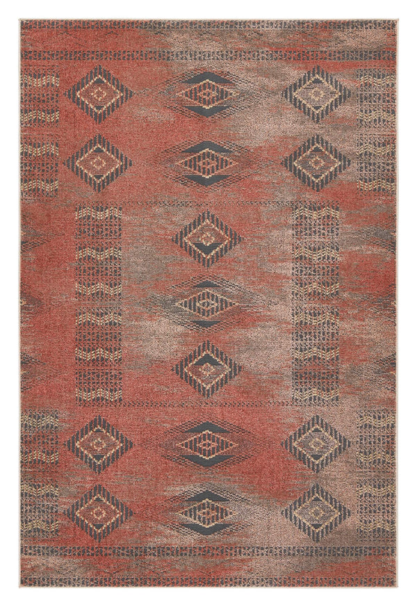 Jaipur Living Vibe by Jaipur Living Abrego Tribal Geometric Distressed Area Rug for Room 10'X14' RUG152678