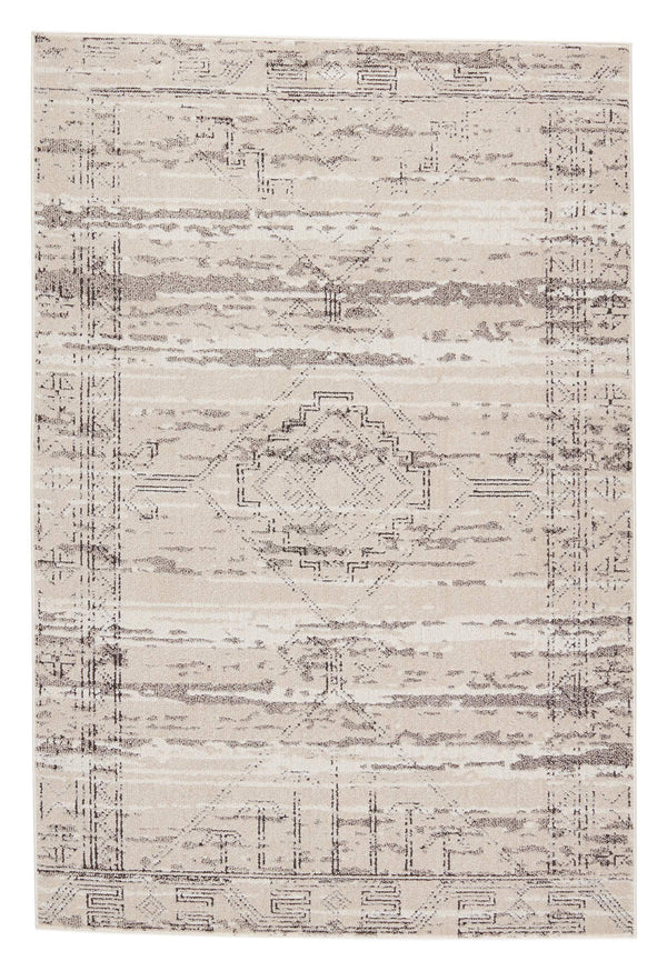 Jaipur Living Vibe by Jaipur Living Distressed Tribal Geometric Polypropylene Rug for Rooms 3'10" X 6' RUG152684