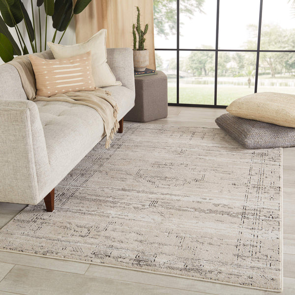 Jaipur Living Vibe by Jaipur Living Distressed Tribal Geometric Polypropylene Rug for Rooms 3'10" X 6' RUG152684