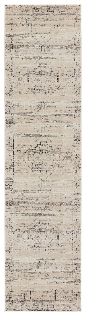 Jaipur Living Vibe by Jaipur Living Distressed Tribal Geometric Polypropylene Rug for Rooms 2'6" X 10' RUG152680