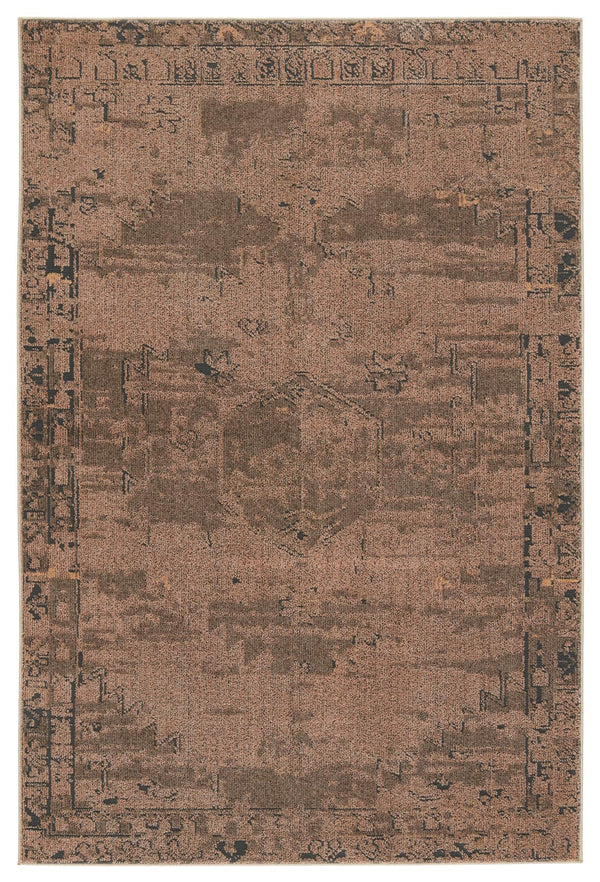 Jaipur Living Vibe by Jaipur Living Esposito Distressed Medallion Rug Southwestern Boho Room Light Brown 3'10"X6' RUG152691