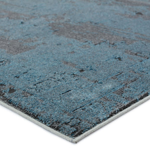 Jaipur Living Vibe by Jaipur Living Esposito Distressed Medallion Rug Southwestern Boho Room Blue 10'X14' RUG152699