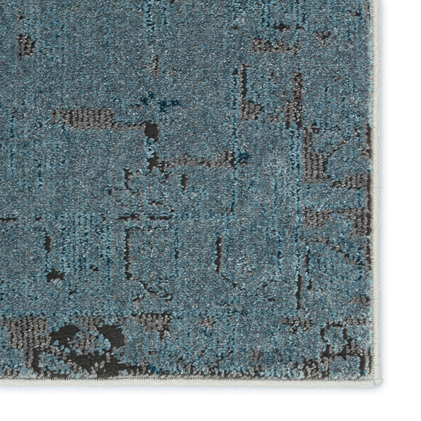 Jaipur Living Vibe by Jaipur Living Esposito Distressed Medallion Rug Southwestern Boho Room Blue 10'X14' RUG152699