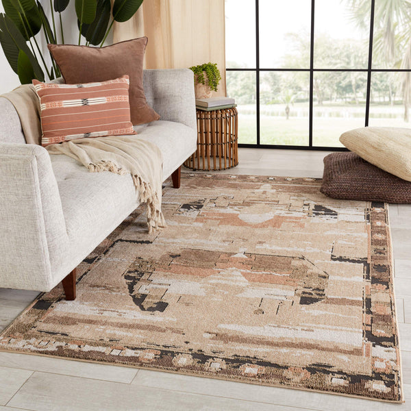 Jaipur Living Vibe by Jaipur Living Naomi Tribal Medallion Distressed Polypropylene Rug for Rooms 7'8" x 10' RUG152703