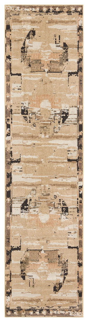 Jaipur Living Vibe by Jaipur Living Naomi Tribal Medallion Distressed Polypropylene Rug for Rooms 2'6" x 10' RUG152701