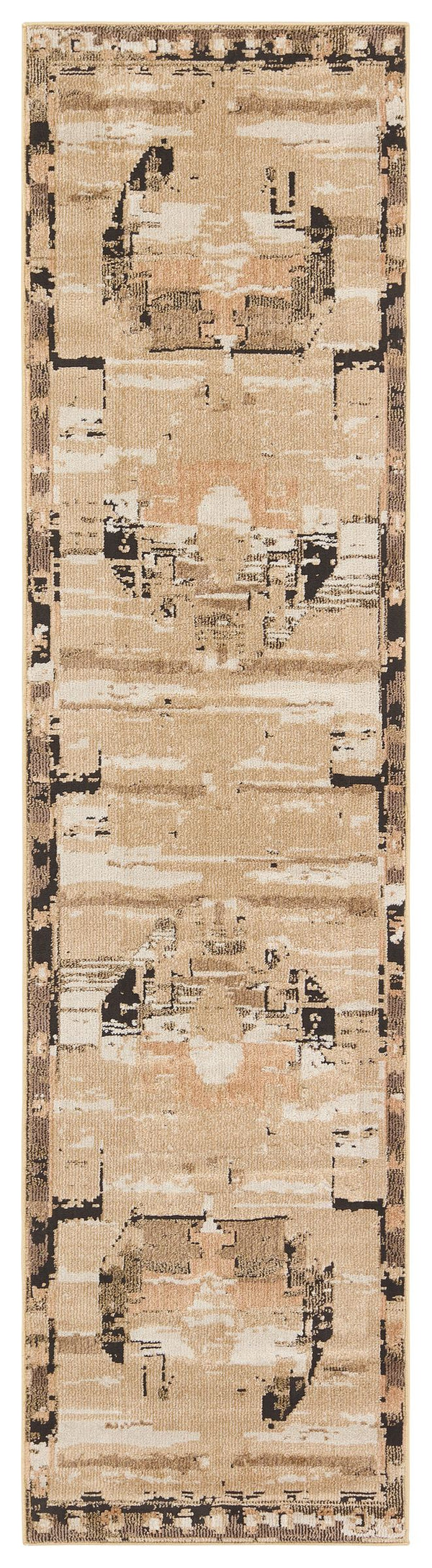 Jaipur Living Vibe by Jaipur Living Naomi Tribal Medallion Distressed Polypropylene Rug for Rooms 2'6" x 10' RUG152701