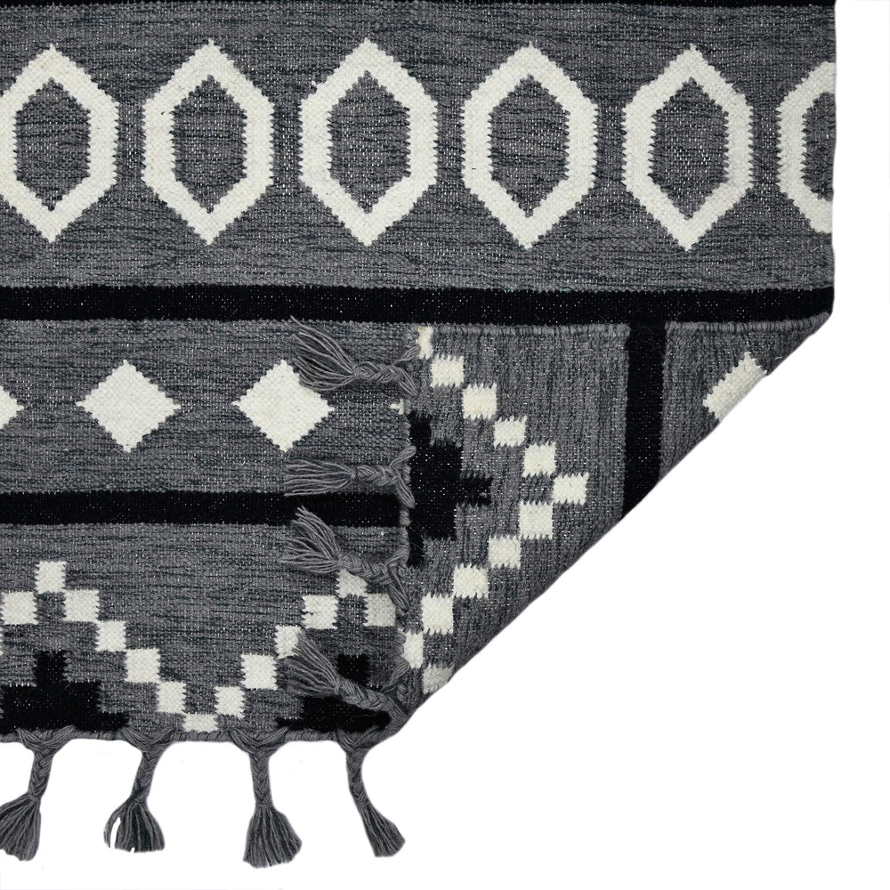 AMER Rugs Artifacts Handwoven Wool Flatweave Rug Southwestern Tribal Motifs for Any Room Decor Style 2' x 3' ARI10203