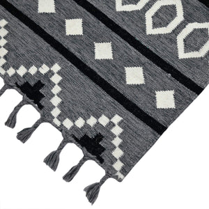 Artifacts Handwoven Wool Flatweave Rug Southwestern Tribal Motifs for Any Room Decor Style