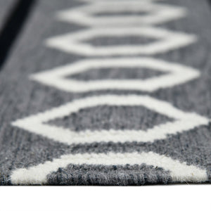 Artifacts Handwoven Wool Flatweave Rug Southwestern Tribal Motifs for Any Room Decor Style