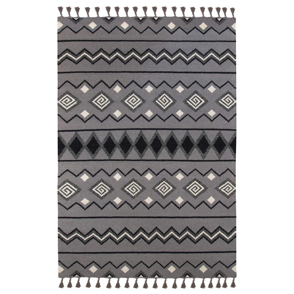 AMER Rugs Artifacts Handwoven Wool Flatweave Rug with Tribal Motifs for Living Rooms and Entryways 3' x 5' ARI20305