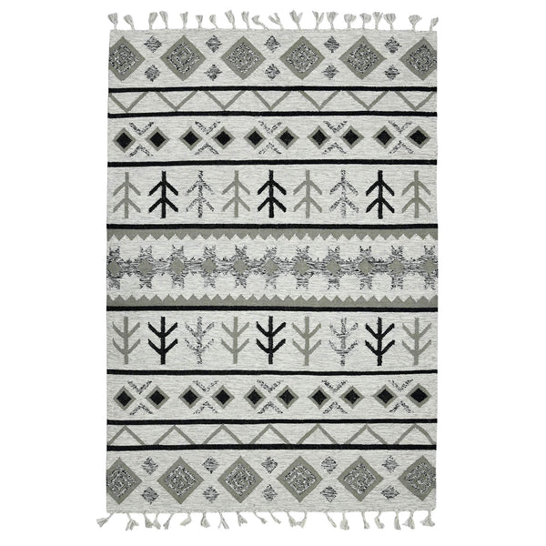 AMER Rugs Artifacts Handwoven Wool Flatweave Rug Tribal Southwestern Geometric Boho Accent for Any Room 3' x 5' ARI40305