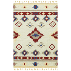 AMER Rugs Artifacts Handwoven Wool Flatweave Rug Tribal Southwestern Pattern for Home Decor 3' x 5' ARI60305