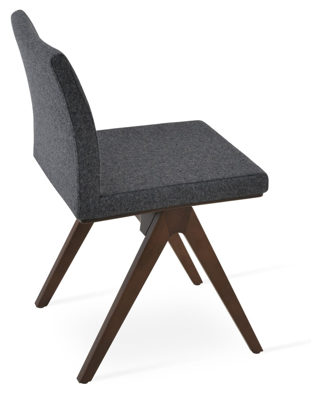 Soho Concept Aria Fino Wood Dining Chair - Durable Camira Blazer Wool Fabric, 10-year Guarantee, Stylish Finish Natural,Silver  Soho-concept-dining-chair-00370
