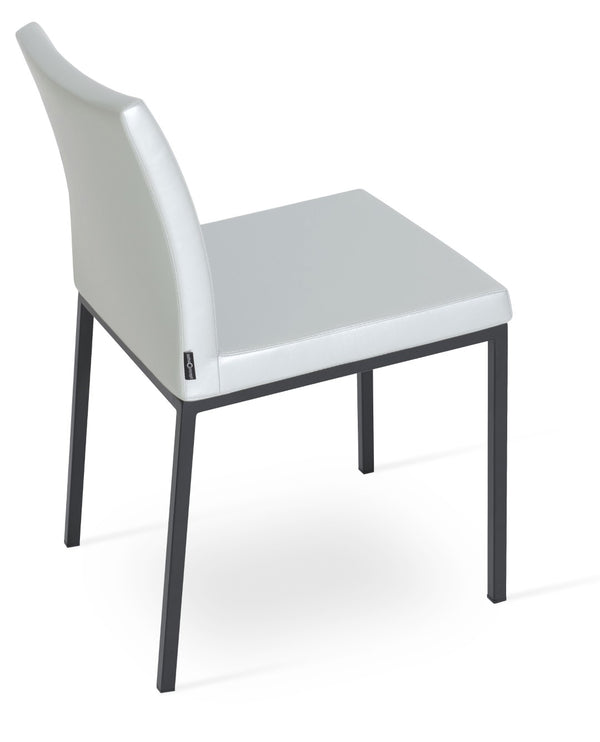 Soho Concept Aria Metal Dining Chair - Stylish & Durable With 5-year Guarantee, Multiple Finishes, Limited Stock! Black,Silver  Soho-concept-dining-chair-00688
