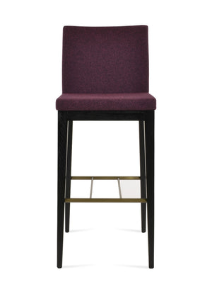 Soho Concept Aria Wood Barstools & Counterstools - Elegant Boucle Fabric, Solid Wood, 10-year Guarantee, Ash & Black Ash,Black,Brass  Soho-concept-dining-chair-10261