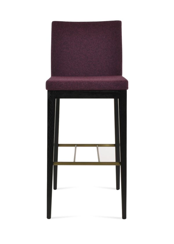 Soho Concept Aria Wood Barstools & Counterstools - Elegant Boucle Fabric, Solid Wood, 10-year Guarantee, Ash & Black Ash,Black,Brass  Soho-concept-dining-chair-10261