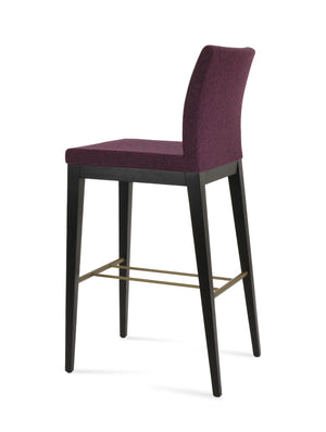 Soho Concept Aria Wood Barstools & Counterstools - Elegant Boucle Fabric, Solid Wood, 10-year Guarantee, Ash & Black Ash,Black,Brass  Soho-concept-dining-chair-07406