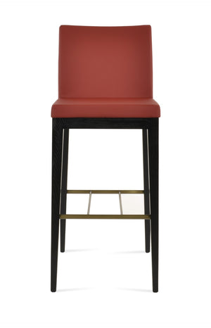 Soho Concept Aria Wood Barstools & Counterstools - Premium Fabrics, Solid Wood, 10-year Guarantee, Elegant Comfort Ash,Black,Brass,Red  Soho-concept-dining-chair-07407