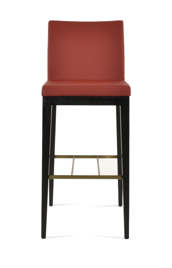 Soho Concept Aria Wood Barstools & Counterstools - Premium Fabrics, Solid Wood, 10-year Guarantee, Elegant Comfort Ash,Black,Brass,Red  Soho-concept-dining-chair-07407