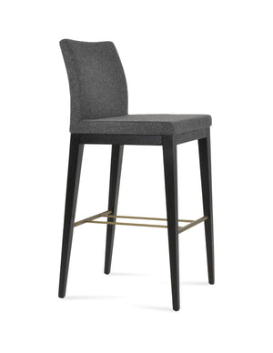 Soho Concept Aria Wood Dining Chair - Stylish Barstools With Camira Blazer Wool, 10-year Guarantee & Custom Options Ash,Black,Brass,Dark Grey  Soho-concept-dining-chair-10259