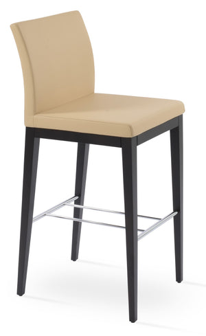 Soho Concept Aria Wood Barstools & Counterstools - Premium Leatherette, Solid Wood Finishes, 2-year Warranty!   Soho-concept-dining-chair-10276