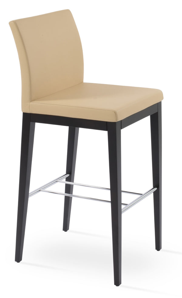 Soho Concept Aria Wood Barstools & Counterstools - Premium Leatherette, Solid Wood Finishes, 2-year Warranty!   Soho-concept-dining-chair-10276