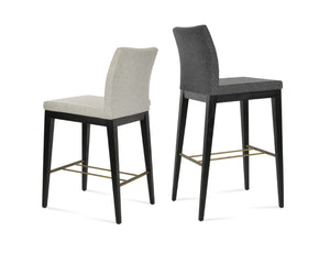 Soho Concept Aria Wood Barstools & Counterstools - Premium Fabrics, Solid Wood, 10-year Guarantee, Elegant Comfort Ash,Black,Brass,Dark Grey,Silver  Soho-concept-dining-chair-10295