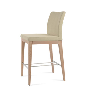 Soho Concept Aria Wood Barstools & Counterstools - Elegant Boucle Fabric, Solid Wood, 10-year Guarantee, Ash & Black Ash,Natural,Chrome,Beige  Soho-concept-dining-chair-10306
