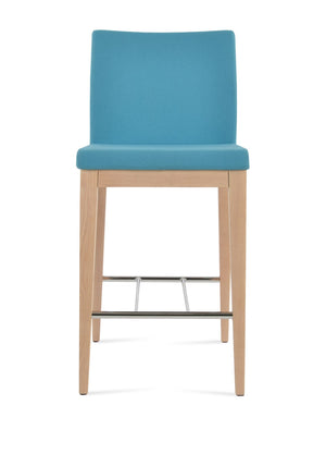 Soho Concept Aria Wood Barstools & Counterstools In Premium Fabrics - 10-year Guarantee, Stylish & Durable Options Ash,Natural,Chrome,Turquoise  Soho-concept-dining-chair-10308