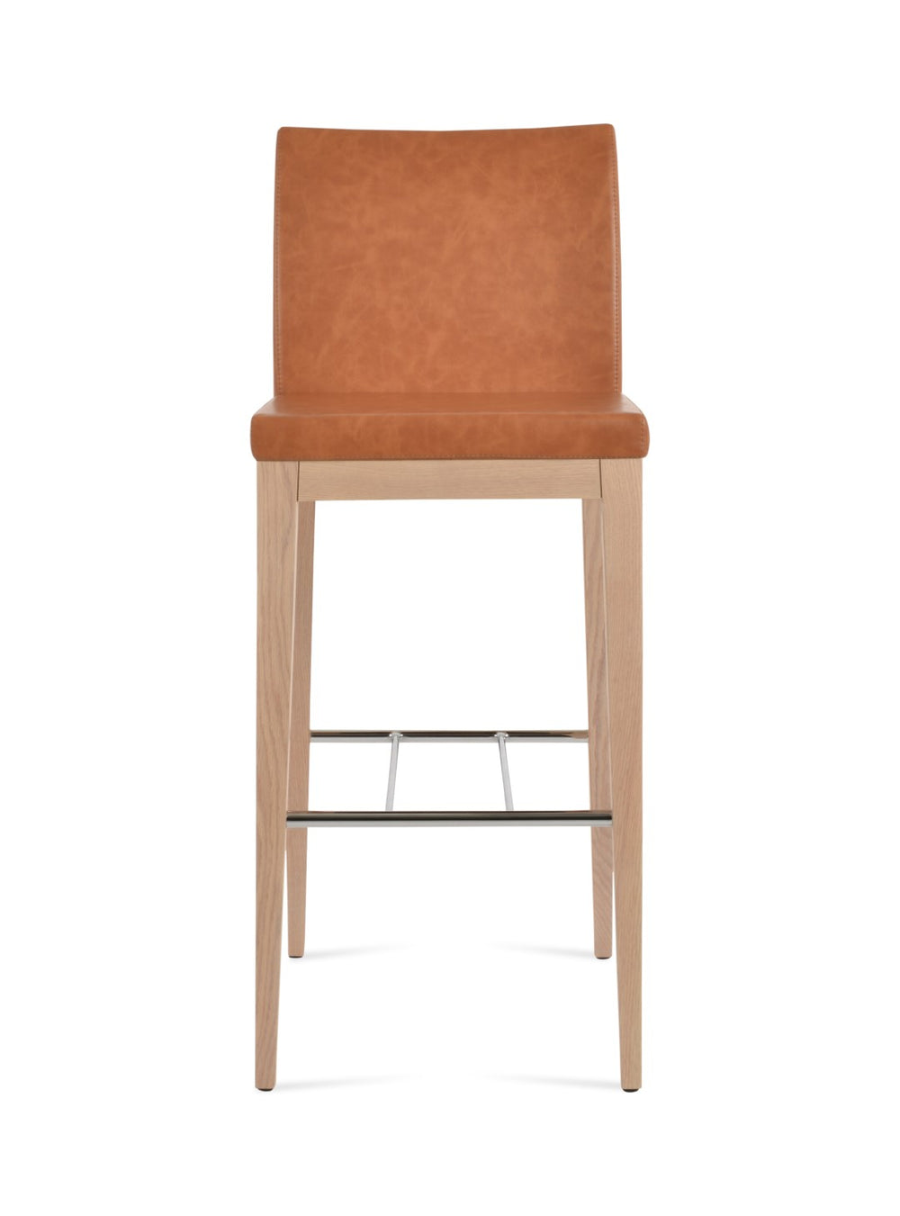 Soho Concept Aria Wood Barstools & Counterstools - Premium Leatherette, Solid Wood Finishes, 2-year Warranty! Ash,Natural,Chrome  Soho-concept-dining-chair-10309