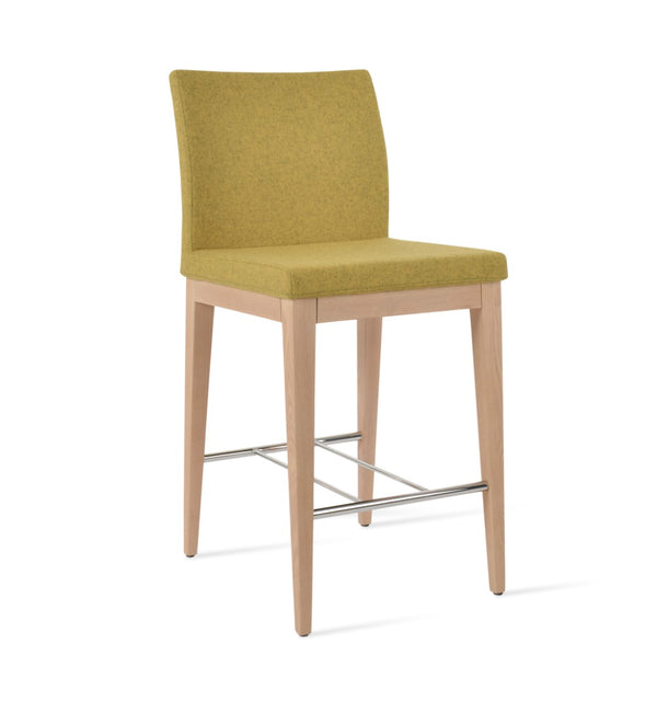 Soho Concept Aria Wood Barstools & Counterstools - Premium Fabrics, Solid Wood, 10-year Guarantee, Elegant Comfort Ash,Natural,Chrome  Soho-concept-dining-chair-10304