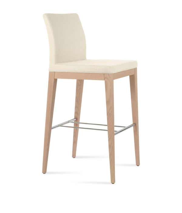 Soho Concept Aria Wood Barstools & Counterstools - Premium Fabrics, Solid Wood, 10-year Guarantee, Elegant Comfort Ash,Natural,Chrome,White  Soho-concept-dining-chair-10310