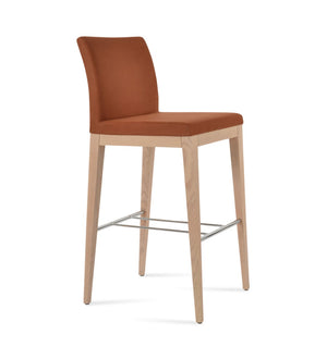 Soho Concept Aria Wood Barstools & Counterstools - Premium Fabrics, Solid Wood, 10-year Guarantee, Elegant Comfort Ash,Natural,Chrome  Soho-concept-dining-chair-10302