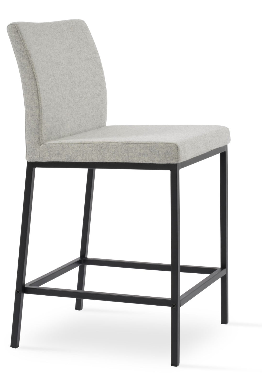 Soho Concept Aria Stackable Barstools & Counterstools In Camira Blazer Wool - 10-year Guarantee, Turquoise Finish Black,Silver  Soho-concept-dining-chair-10316