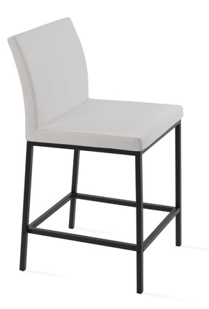 Soho Concept Aria Stackable Barstools & Counterstools - Stylish Boucle, Velvet, Nubuck Fabrics With 10-year Guarantee Black,White  Soho-concept-dining-chair-10317