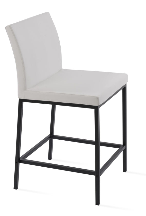 Soho Concept Aria Stackable Barstools & Counterstools - Stylish Boucle, Velvet, Nubuck Fabrics With 10-year Guarantee Black,White  Soho-concept-dining-chair-10317