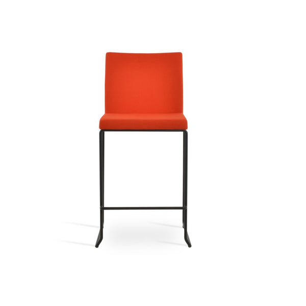 Soho Concept Aria Stackable Wire Barstools & Counterstools In Camira Blazer Wool - 10-year Guarantee, Stylish Colors Black,Orange  Soho-concept-dining-chair-10325