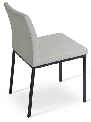 Soho Concept Aria Mw Dining Chair: Luxurious Upholstery Options, Metal Base, 10-year Guarantee, Modern Design Black,Light Grey  Soho-concept-dining-chair-00284