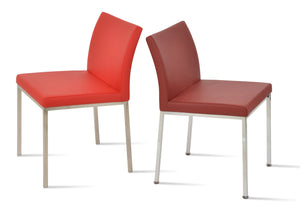 Soho Concept Aria Metal Dining Chair - Stylish & Durable With 5-year Guarantee, Multiple Finishes, Limited Stock! Chrome,Red  Soho-concept-dining-chair-00309