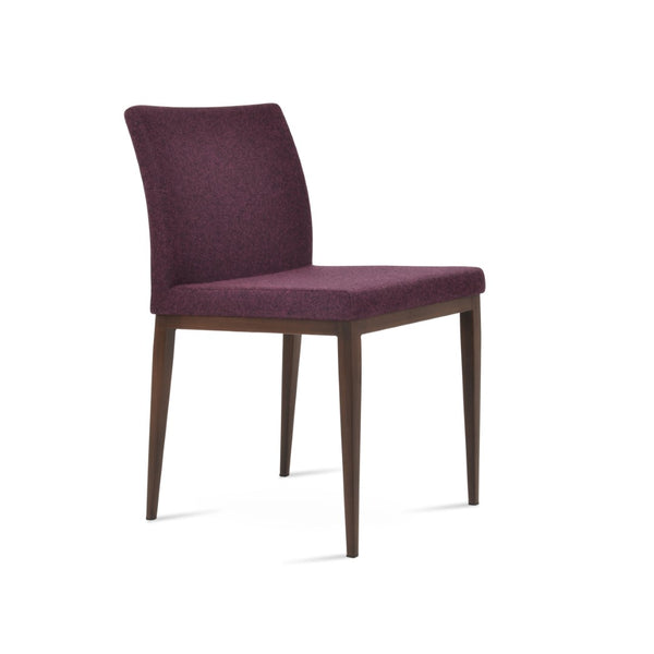 Soho Concept Aria Mw Dining Chair - Stylish Camira Blazer Wool, Metal Base, 10-year Guarantee, Modern Design Walnut  Soho-concept-dining-chair-00331