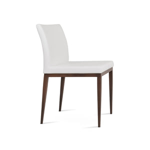 Soho Concept Aria Mw Dining Chair: Luxurious Upholstery Options, Metal Base, 10-year Guarantee, Modern Design Walnut,White  Soho-concept-dining-chair-00333