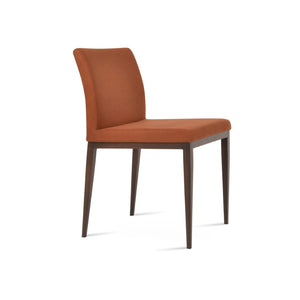 Soho Concept Aria Mw Dining Chair: Luxurious Upholstery Options, Metal Base, 10-year Guarantee, Modern Design Walnut  Soho-concept-dining-chair-00334