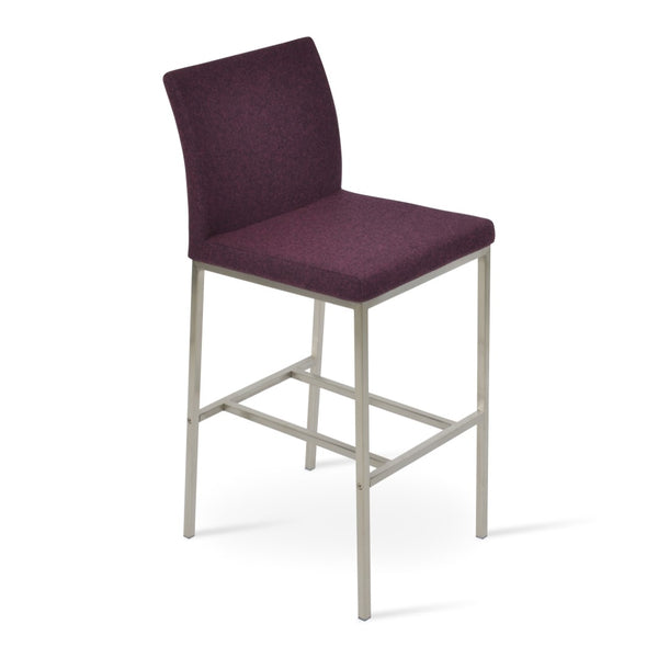 Soho Concept Aria Metal Barstools & Counterstools - Stylish Wool Fabric With 10-year Guarantee, Sleek Design   Soho-concept-dining-chair-10349