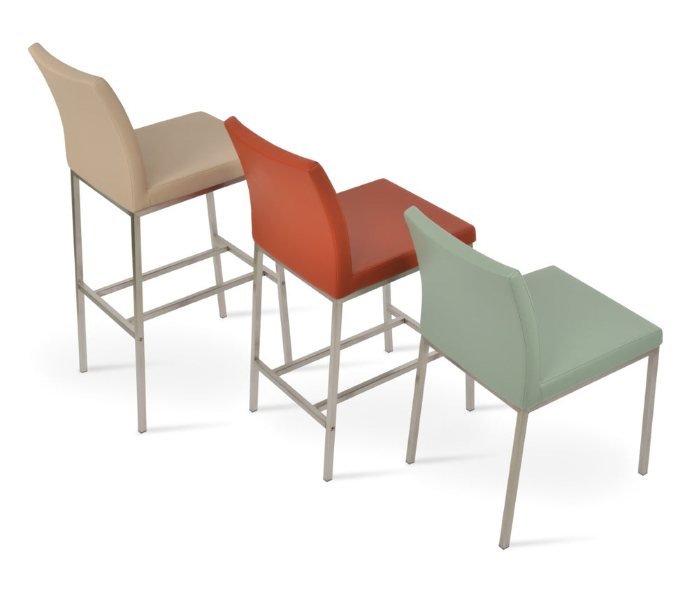 Soho Concept Aria Metal Barstools & Counterstools With Stylish Camira Era Fabric – 10-year Quality Guarantee!   Soho-concept-dining-chair-10353
