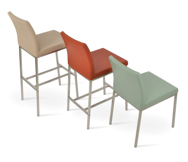 Soho Concept Aria Metal Barstools & Counterstools With Stylish Camira Era Fabric – 10-year Quality Guarantee!   Soho-concept-dining-chair-10353