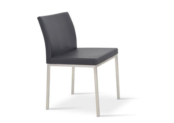 Soho Concept Aria Metal Dining Chair - Luxurious Camira Yoredale Fabric, 10-year Guarantee, Stylish & Durable! Black  Soho-concept-dining-chair-00414