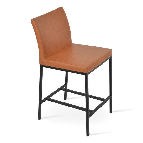 Soho Concept Aria Metal Barstools & Counterstools - Stylish Chrome Finishes, Durable Upholstery, 5-year Guarantee Black  Soho-concept-dining-chair-10344