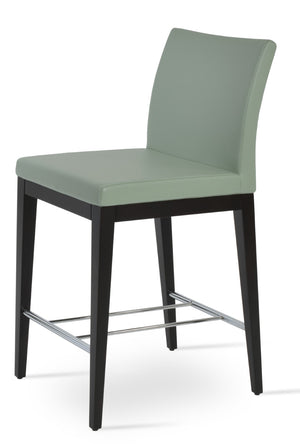 Soho Concept Aria Wood Barstools & Counterstools - Premium Fabrics, Solid Wood, 10-year Guarantee, Elegant Comfort Mint Beech Wood Wenge  Soho-concept-dining-chair-07420